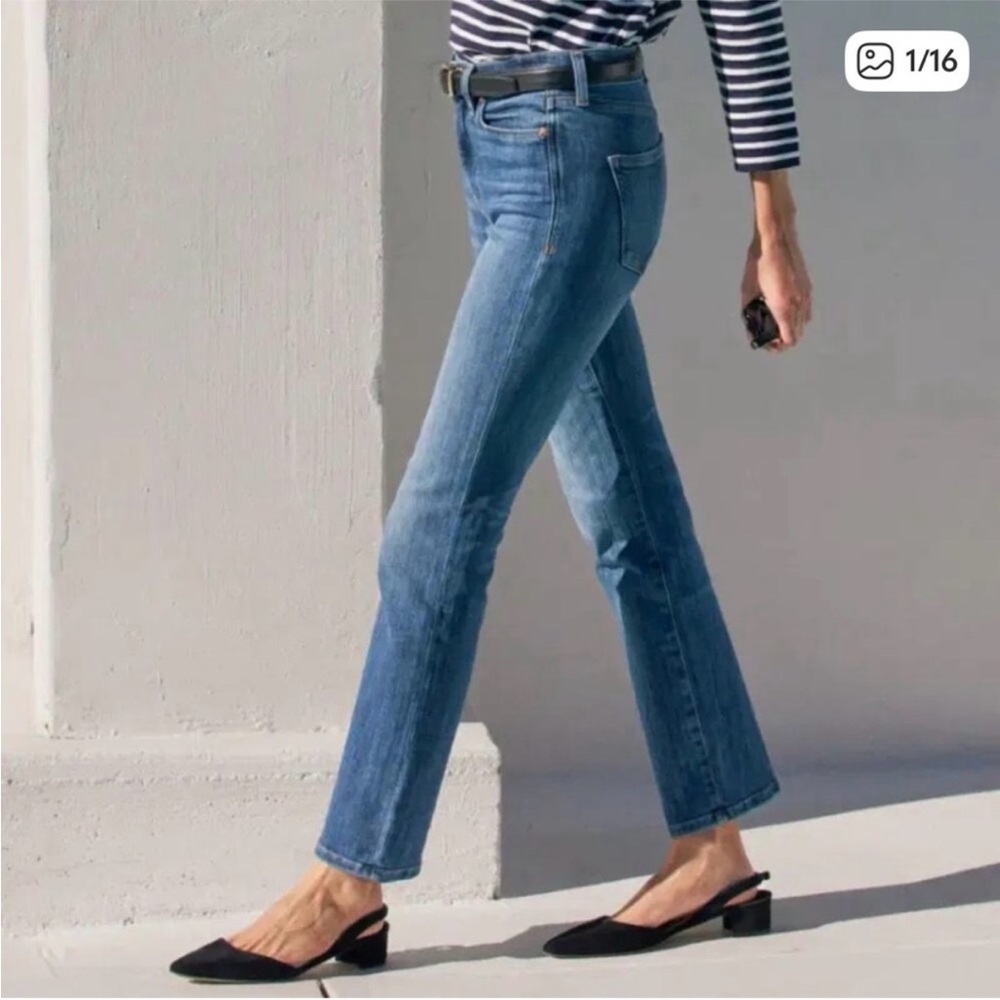 AYR Mid-Rise Straight Leg Jeans in Medium Blue- great, just not the fit for me.